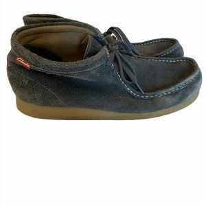Clarks Wallabee blue suede men shoes 12